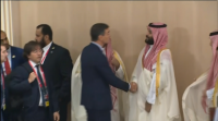 Os saúdos de Sánchez con Trump e Bin Saiman marcan as primeiras horas do cumio do G-20 de Osaka