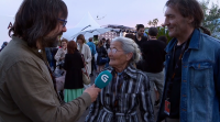 Benedicta e Amador, protagonistas de 'O que arde', en Cannes