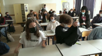 Francia elimina as máscaras das escolas nas zonas con menor incidencia
