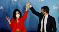 O PP gaña con contundencia en Madrid e Ayuso depende só da abstención de Vox