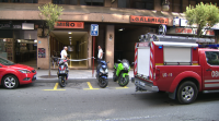 Alarma no centro de Ourense por un incendio nun edificio da rúa do Progreso