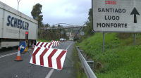 Sucéndense as obras na N-120 entre Ourense e Monforte por mor dos desprendementos