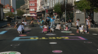 Os nenos de Vilagarcía toman as rúas para pedir unha mobilidade máis sostible