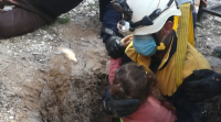 Especialistas sirios rescataron unha nena que caera a un pozo