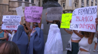 Concentración en Barcelona en apoio das mulleres afgás