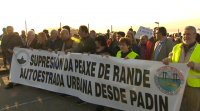 Centos de persoas piden a fin da peaxe na AP-9 entre Vigo e Redondela