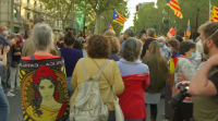 O independentismo mobilízase diante do Consulado de Italia en Barcelona