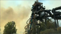 Evacuados dous parques de atraccións en California pola proximidade dun incendio forestal