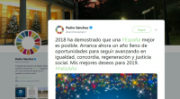 Os principais políticos expresaron os seus desexos para 2019 nas redes sociais