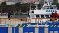 O pesqueiro 'Carla' parte esta mañá do porto de Burela