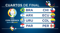 A Copa América xa ten emparellamentos de cuartos