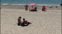 As praias das Rías Baixas volven ofrecer un día de sol e calor en pleno marzo