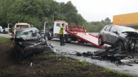 Un accidente de tráfico en Melide deixa cinco feridos