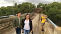 Albert Rivera visita algunhas das zonas máis afectadas polo temporal en Murcia