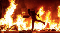 A noite de revoltas e protestas en Cataluña deixa 125 feridos