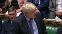 Johnson deixa en pausa a tramitación do 'brexit' tras rexeitar o Parlamento o procedemento de urxencia