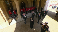 A familia real británica dálle o seu derradeiro adeus a Filipe de Edimburgo