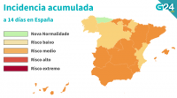 A Rioxa regresa ao risco medio mentres que Navarra entra no baixo