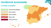 Galicia baixa a incidencia da niveis de xuño do ano pasado e entra en nova normalidade