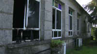 Incendio nunha escola de Salceda, que se investiga como intencionado