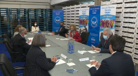 A raíña Sofía visita o banco de alimentos Rías Altas da Coruña