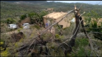 Un tornado no oeste de Mallorca causa cortes de estradas, de luz e caídas de árbores