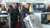 Estréase un servizo de transporte de maletas da Lavacolla á catedral