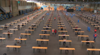 Máis de 7.500 aspirantes examínanse en tres recintos distintos nas probas da Xunta