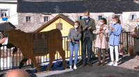 A familia real visita Santa María del Puerto, Pobo Exemplar de Asturias 2021