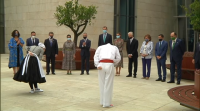 Os reis, recibidos cun aurresku ante o Guggenheim na súa visita ao País Vasco