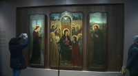 A catedral de Santiago recupera o tríptico de Pentecoste tras a súa restauración
