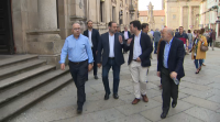 Gonzalo Caballero e Ábalos arroupan a candidatura de Bugallo en Santiago
