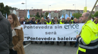 Os traballadores de Ence reclaman nas rúas a continuidade da factoría