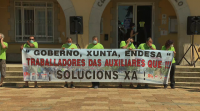 Os traballadores das auxiliares de Endesa nas Pontes reclaman que se manteña o emprego