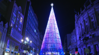 Primeira fin de semana en Vigo coa iluminación do Nadal