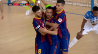 O Burela, eliminado da Copa tras caer 3-0 co F. C. Barcelona