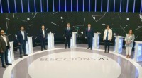 Os candidatos, satisfeitos coa súa participación no debate