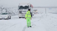 A neve complica a circulación nas estradas galegas