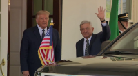 Trump e López Obrador deixan a un lado o muro e a inmigración para amosar unha boa relación