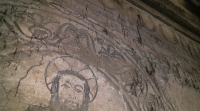 Descobren un mural do século XVI nunha igrexa de Monforte