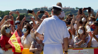 Tui bríndalle un caloroso recibimento a Filipe VI na súa visita á Comandancia Naval
