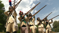 Boborás recrea a batalla contra as tropas de Napoleón