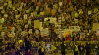 A marcha ecolóxica polo clima enturbada polos insultos de Bardem