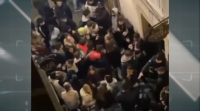 Un botellón no centro histórico de Lugo indigna os veciños da cidade