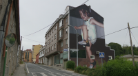 Arte urbana contra o feísmo no Cromático Mural Fest de Cambre