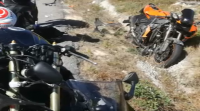 Tres feridos nun accidente entre tres motocicletas en Lobios
