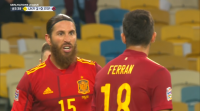A selección española de fútbol perde ante Ucraína na Liga das Nacións