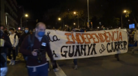 Un detido na manifestación dos CDR en Barcelona