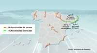 Galicia convértese na comunidade autónoma con máis quilómetros de autoestradas de peaxe