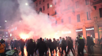 As protestas polas restricións anticovid esténdense por Italia